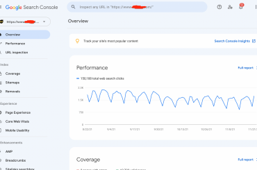 Tampilan Google Search Console 2021
