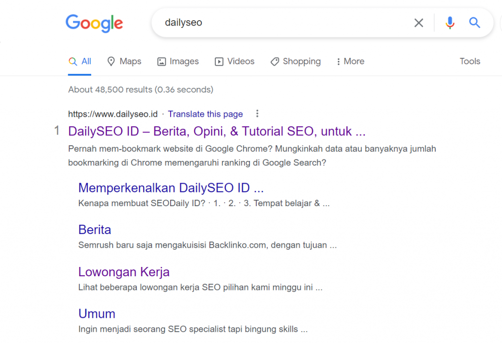 search intent adalah