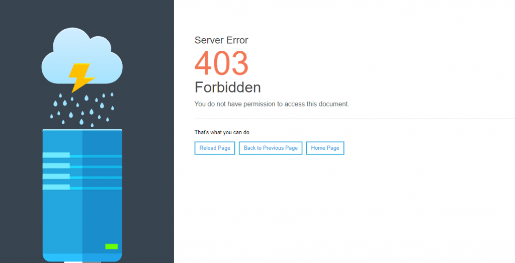 server error 403