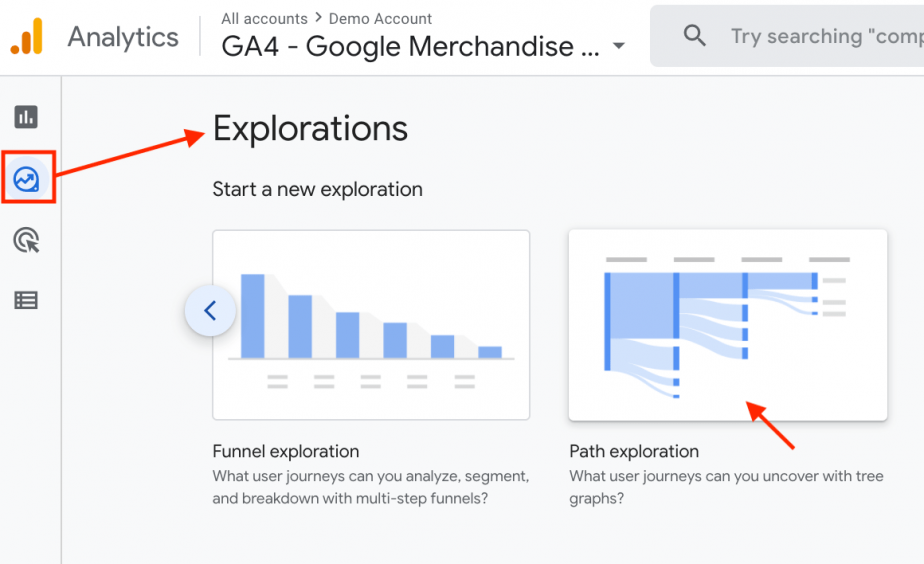 GA4 Explorations