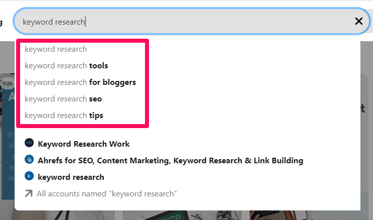 media sosial untuk keyword research