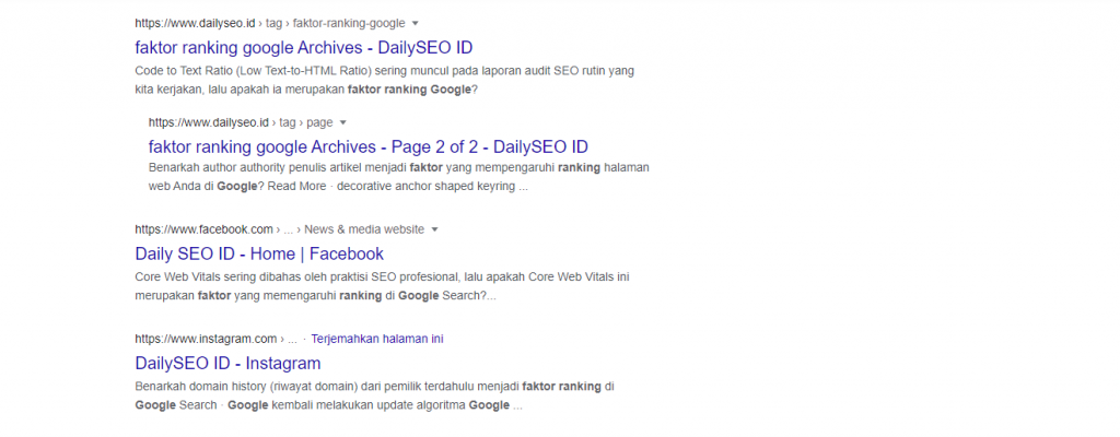faktor ranking google meta description