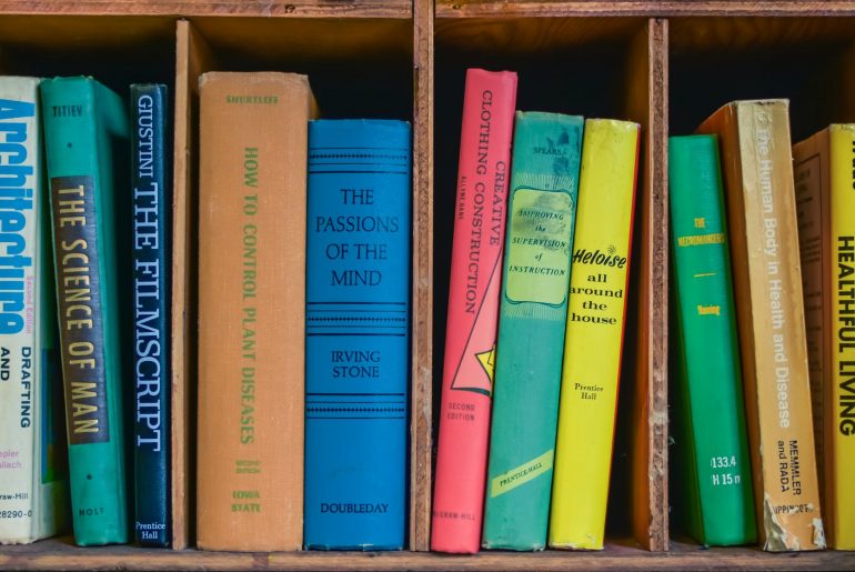 school business research shelf