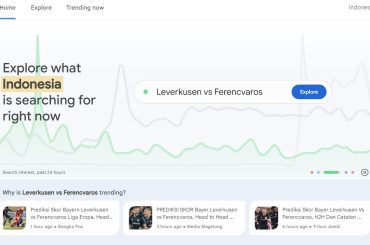 grafik chart di google trends