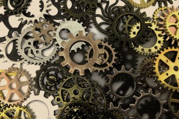 abstract art circle clockwork