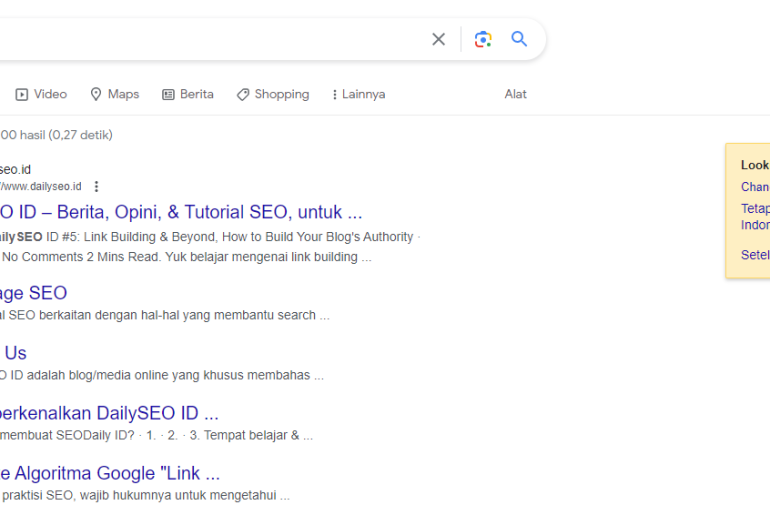 google serp dailyseo id