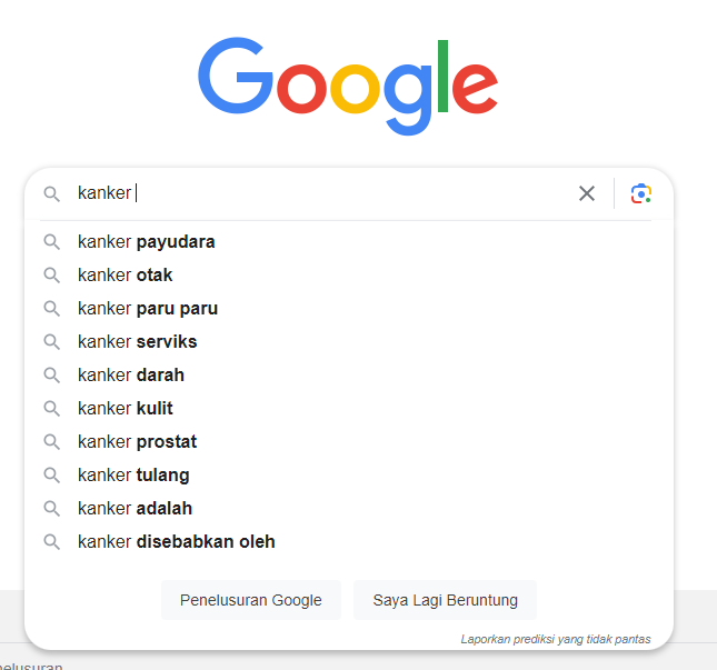 google autocomplete atau sugesti google