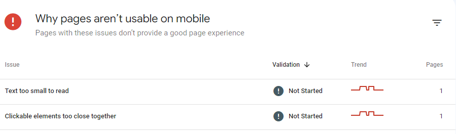 mobile usability gsc