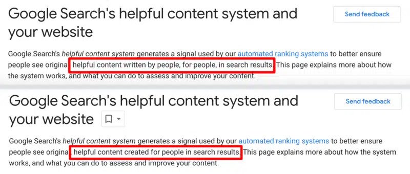 helpful content system update september 2023
