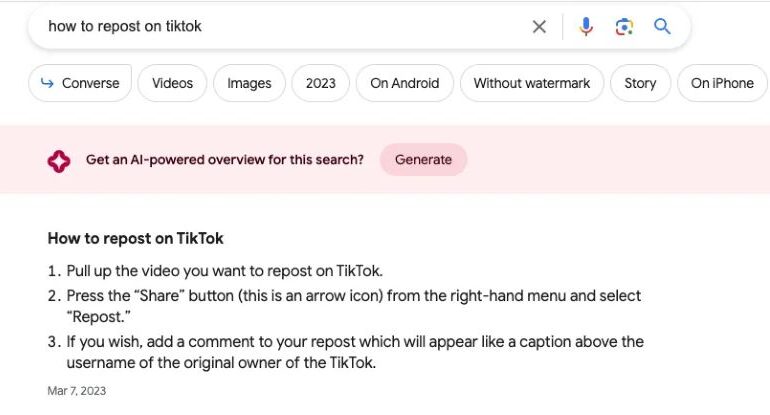 featured snippet