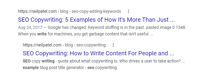 keyword cannibalization