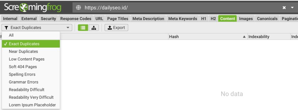 duplicate content adalah