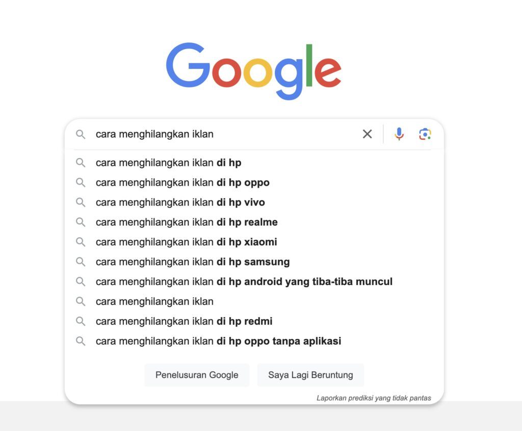 google autocomplete