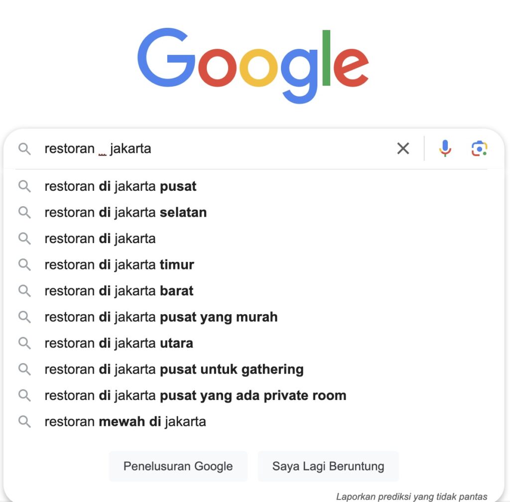 google autocomplete adalah