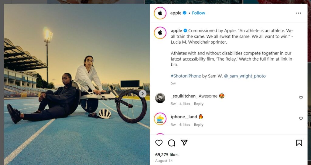 Salah satu ugc brand apple