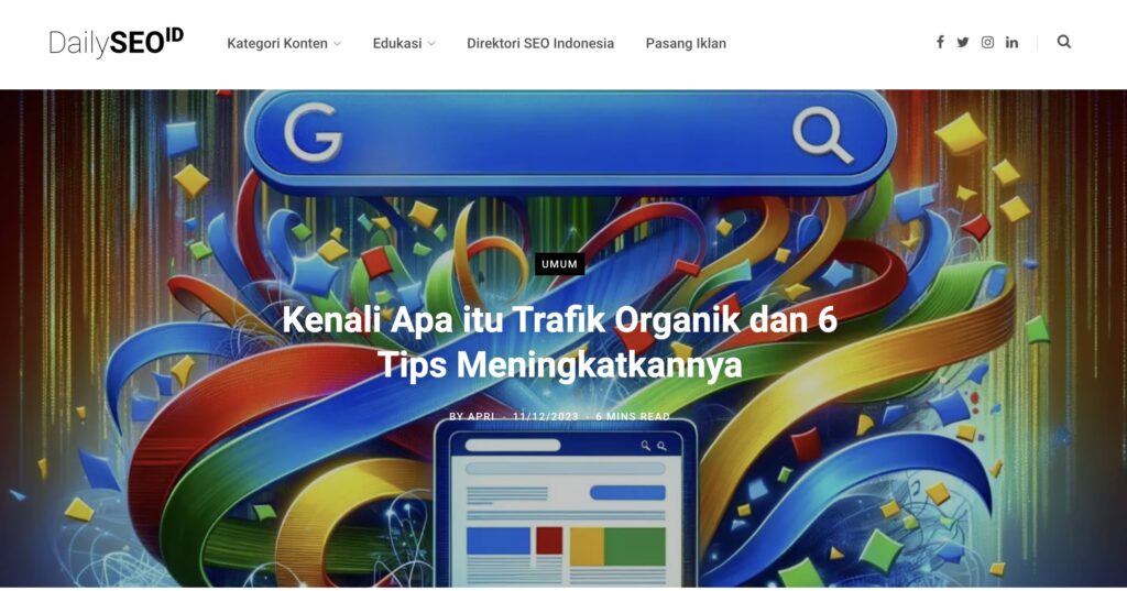 contoh konten evergreen dari DailySEO ID