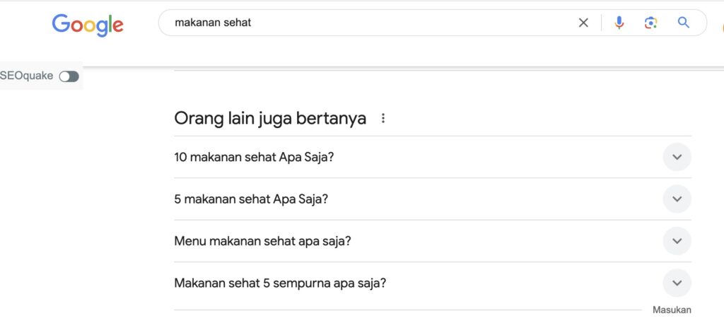 Contoh people also ask
