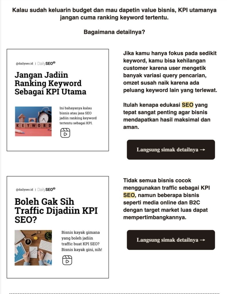 Jenis-jenis call to action