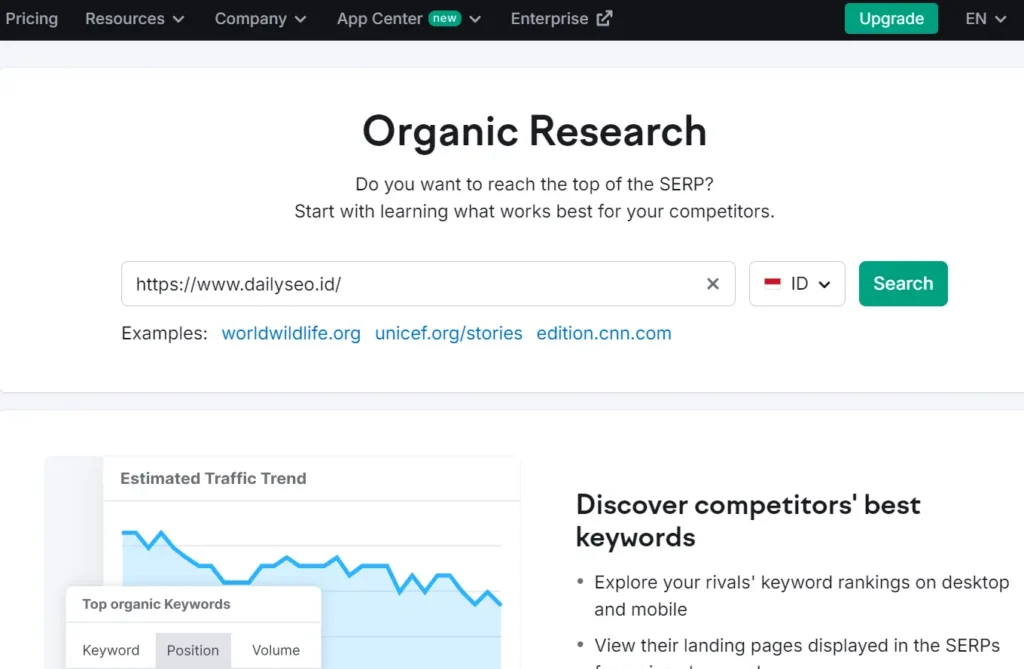 organic research