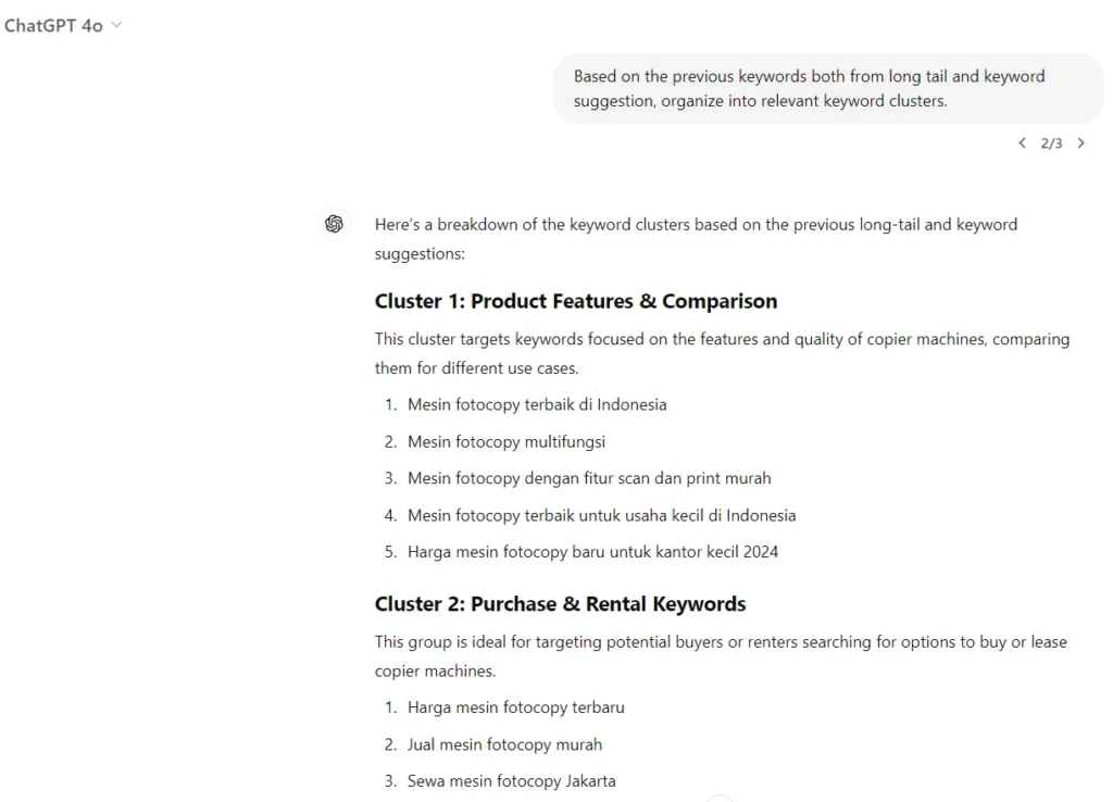 Temukan low hanging fruit keyword dengan tools AI