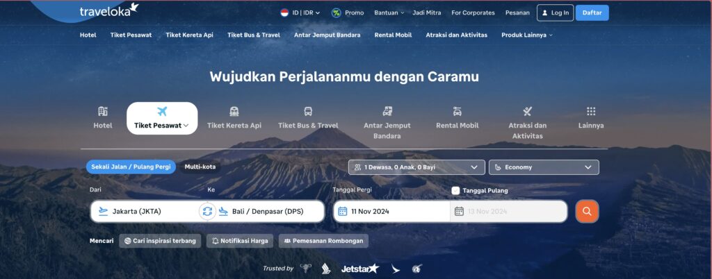 Contoh SEO Copywriting dari Traveloka