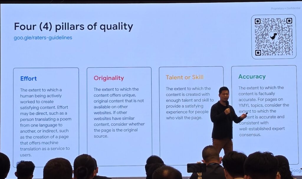 Empat pilar kualitas menurut Google