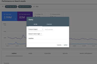 contoh negative match regex di google search console