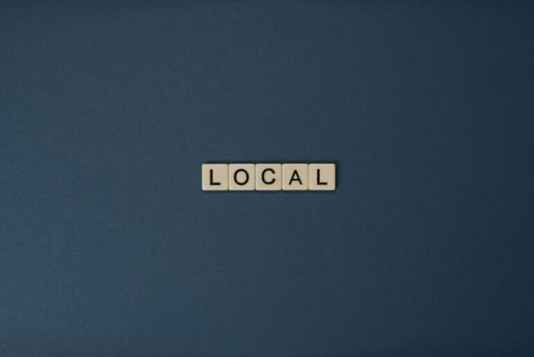 ilustrasi local seo dengan teks local