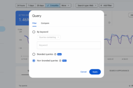 search console filter branded query