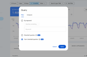search console filter branded query