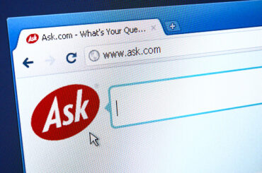 screenshot search bar ask.com