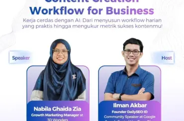 Webinar DailySEO ID High Quality AI-Assisted Content Creation Workflow for Business