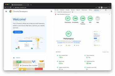 google lighthouse report