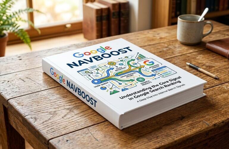 buku putih dengan cover google navboost