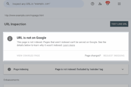 gambar screenshot tentang url inspection tool di google search console